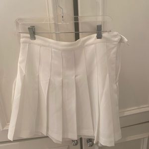 Dolls kill white pleated tennis skirt
